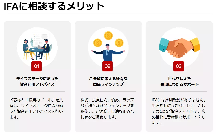 IFAに相談するメリット(出典:楽天証券)