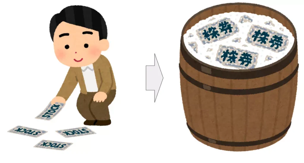 成長投資枠が塩漬け株で埋まってしまう状況（イメージ）